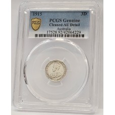 AUSTRALIA 1915 . THREEPENCE . GENUINE